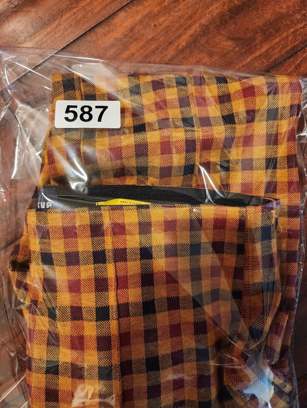 Anthropologie Maeve Yellow, Red, Black Plaid Wide-Leg Pants - Picture 9 of 9